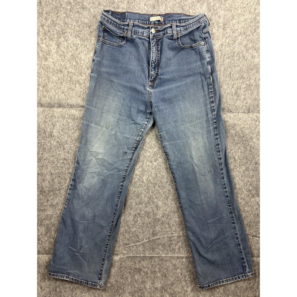 Levi's 512 Jeans Womens Medium Wash Perfectly Slimming Fit Straight Leg Size 16